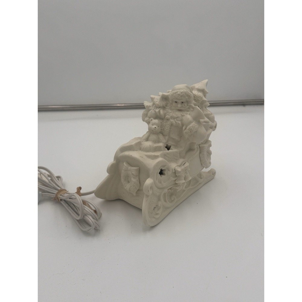 KIRKLANDS Cedar Creek Collection "Christmas Sleigh" Table Top Night Light No Box
